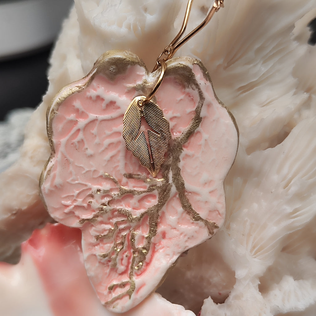 Abyssalia collier (grand) "Feuille des Abysses"