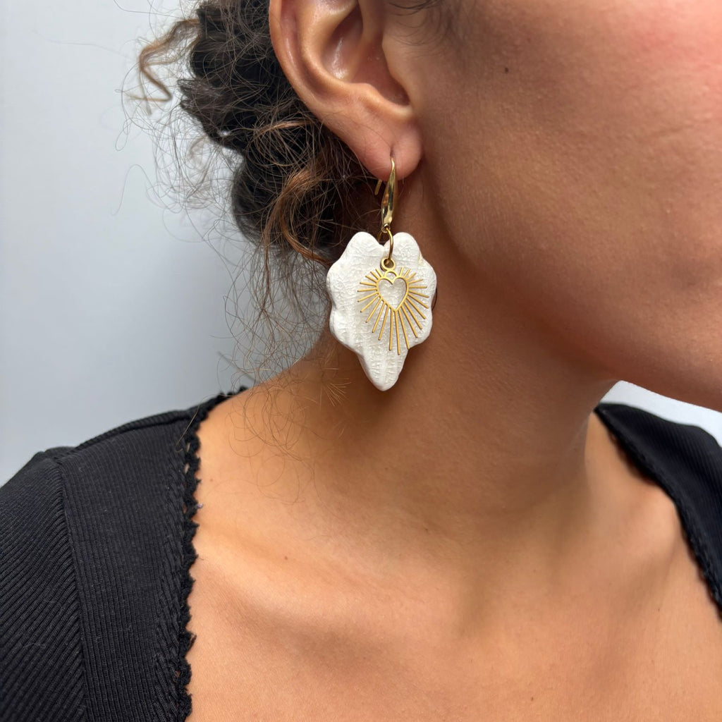 Sacralia boucles d'oreilles coeurs sacrés