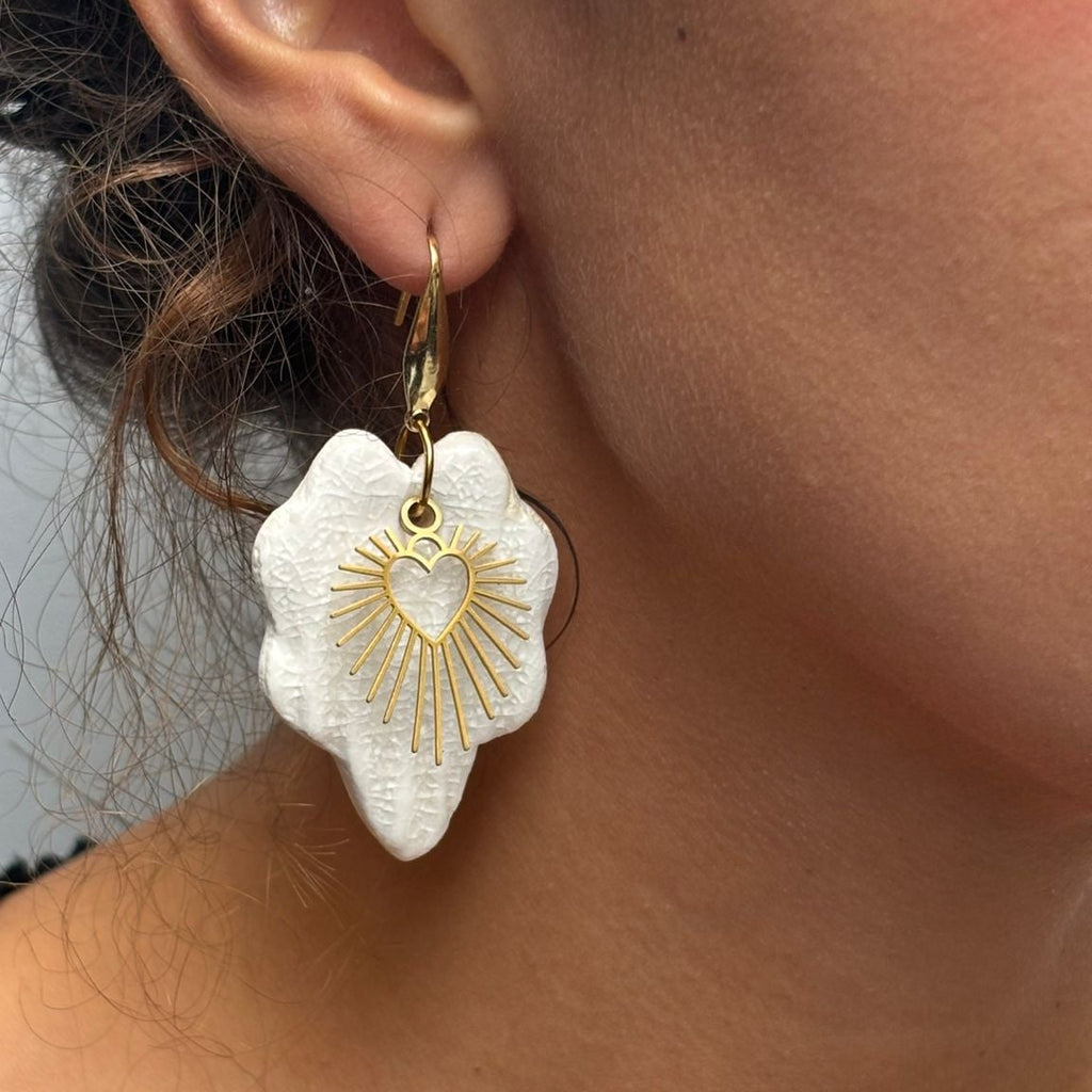 Sacralia boucles d'oreilles coeurs sacrés