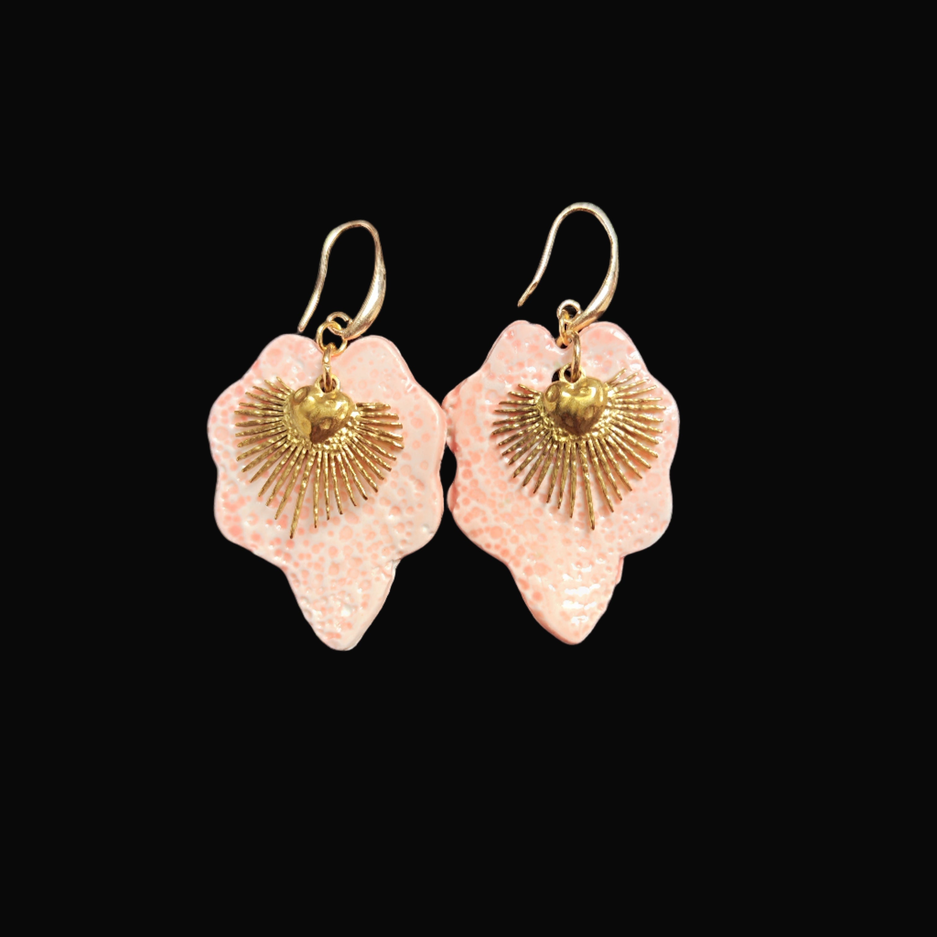 Sacralia boucles d'oreilles coeurs sacrés