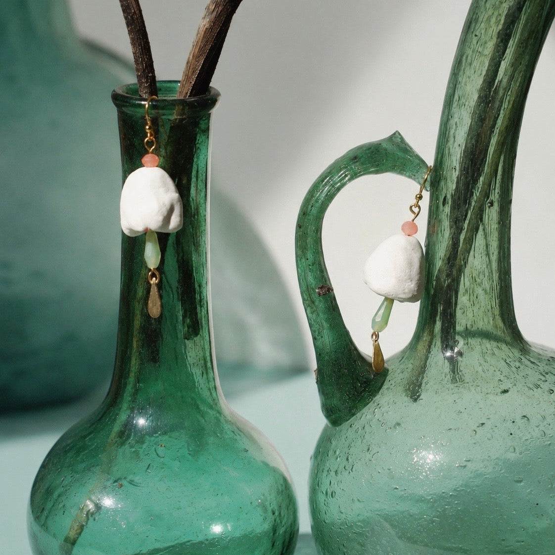 Morandi vert d'eau et corail
