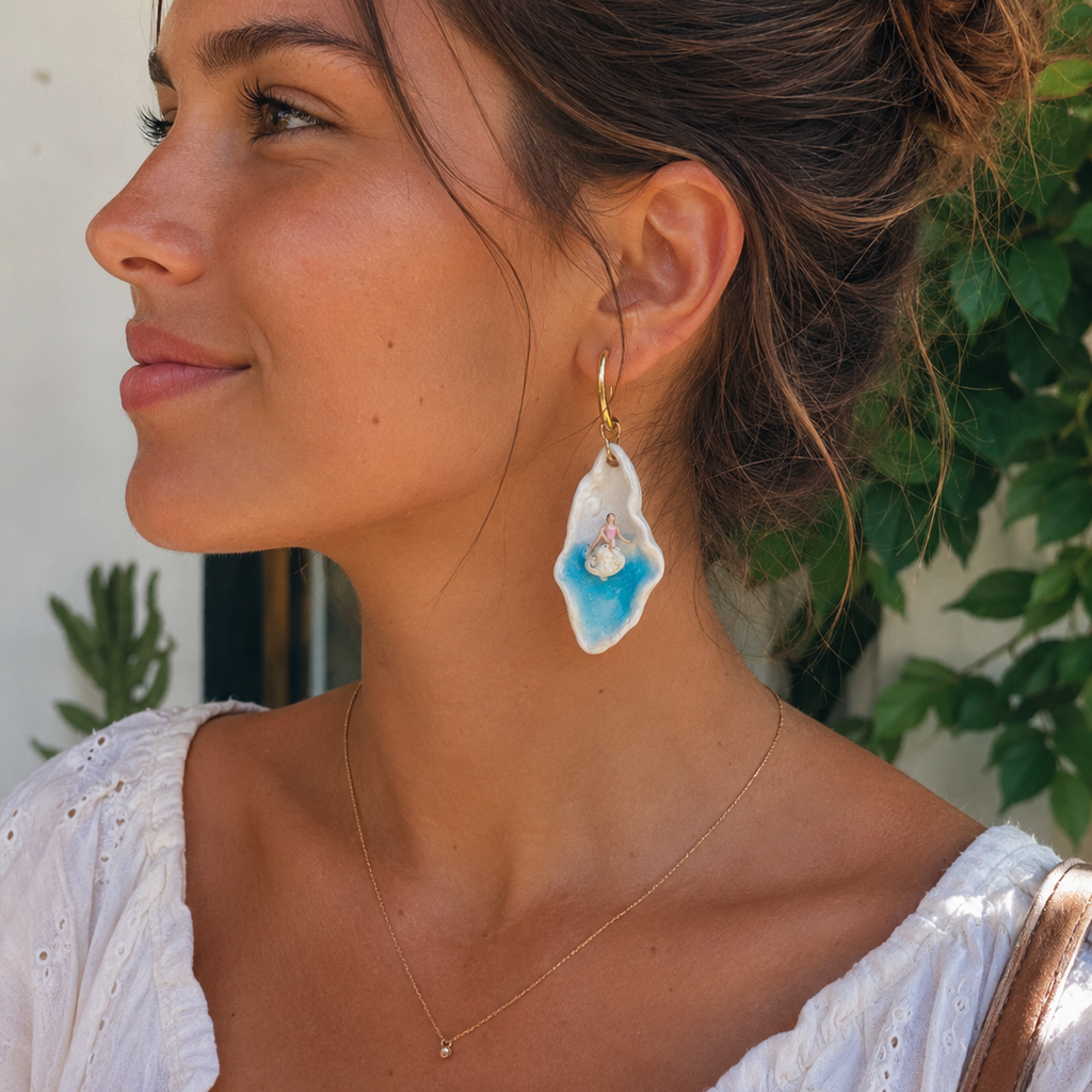 Boucles d'oreilles "Les rochers du flirt"