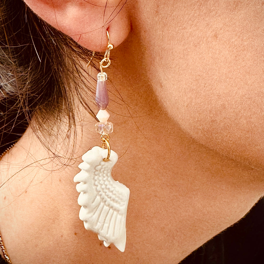 Ailes d'ange parme /rosé