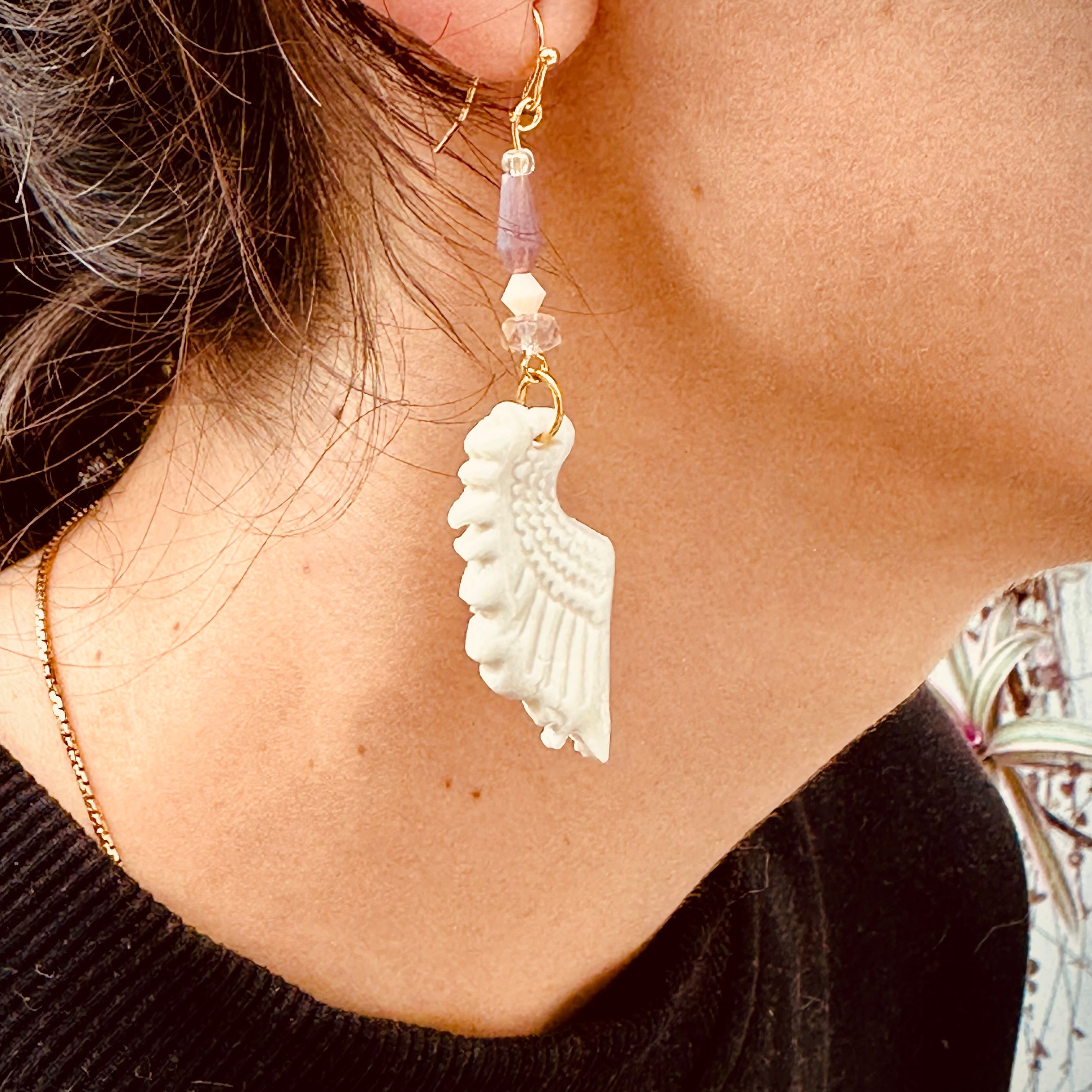 Ailes d'ange parme /rosé