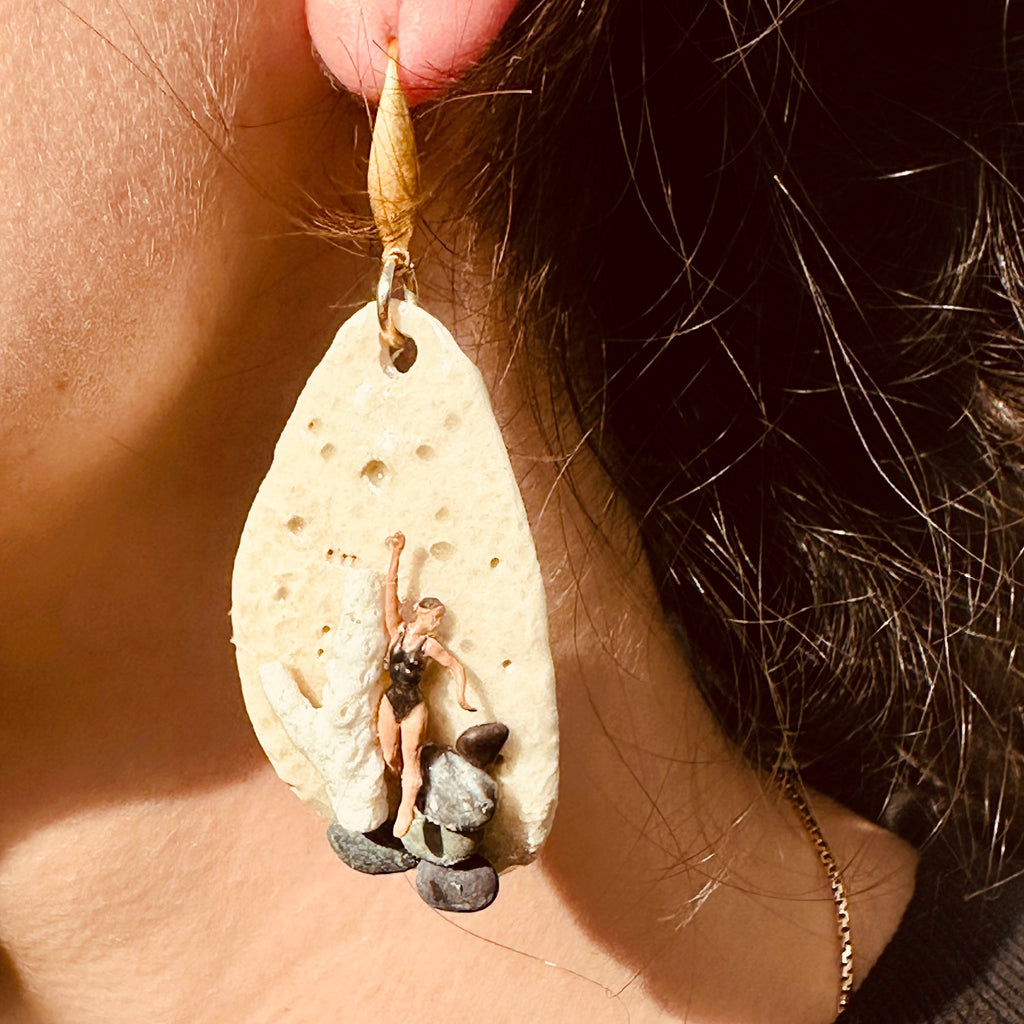 Boucles d'oreilles "Le couple de la crique"