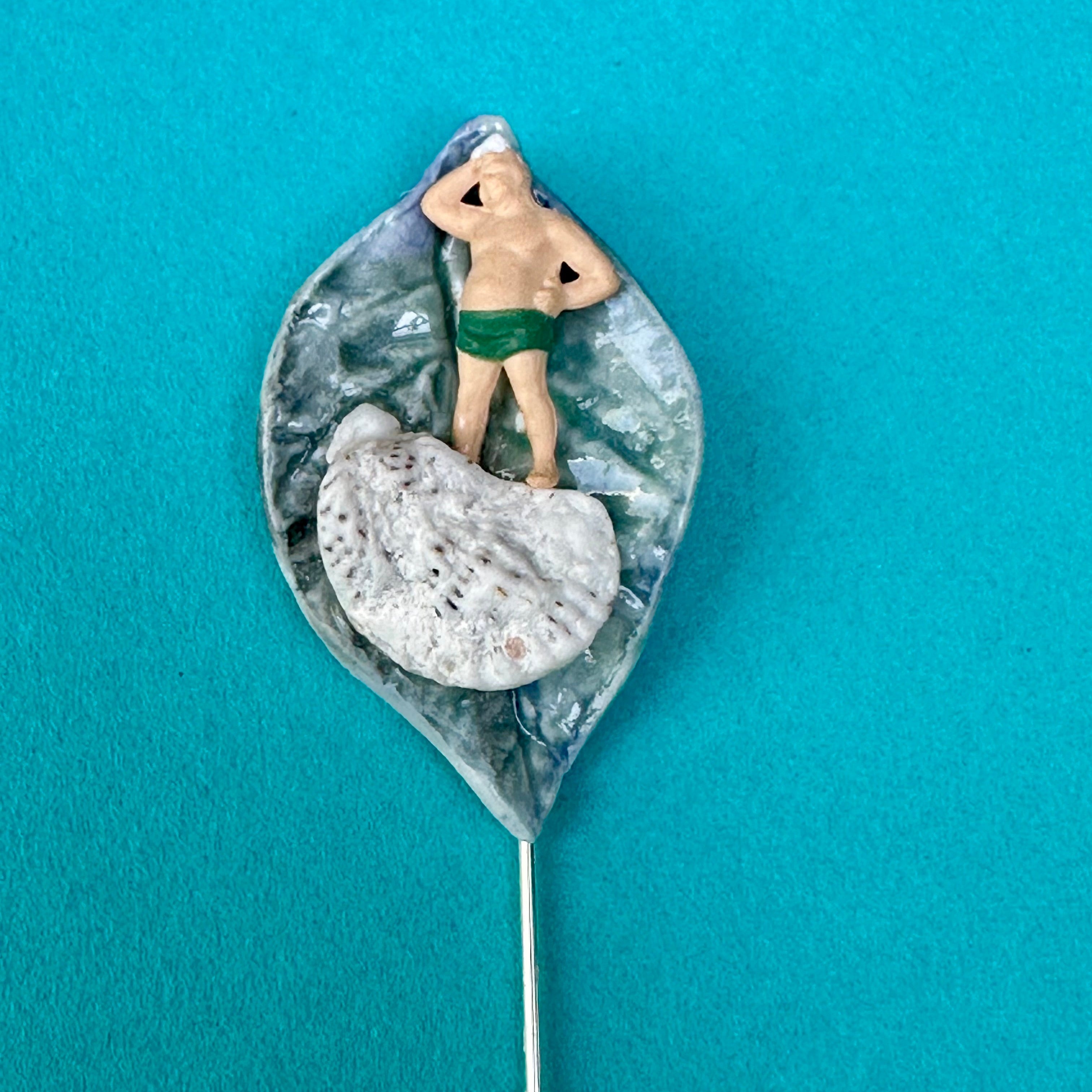 Broche à épingler "Recherche coin d'ombre désespérément"