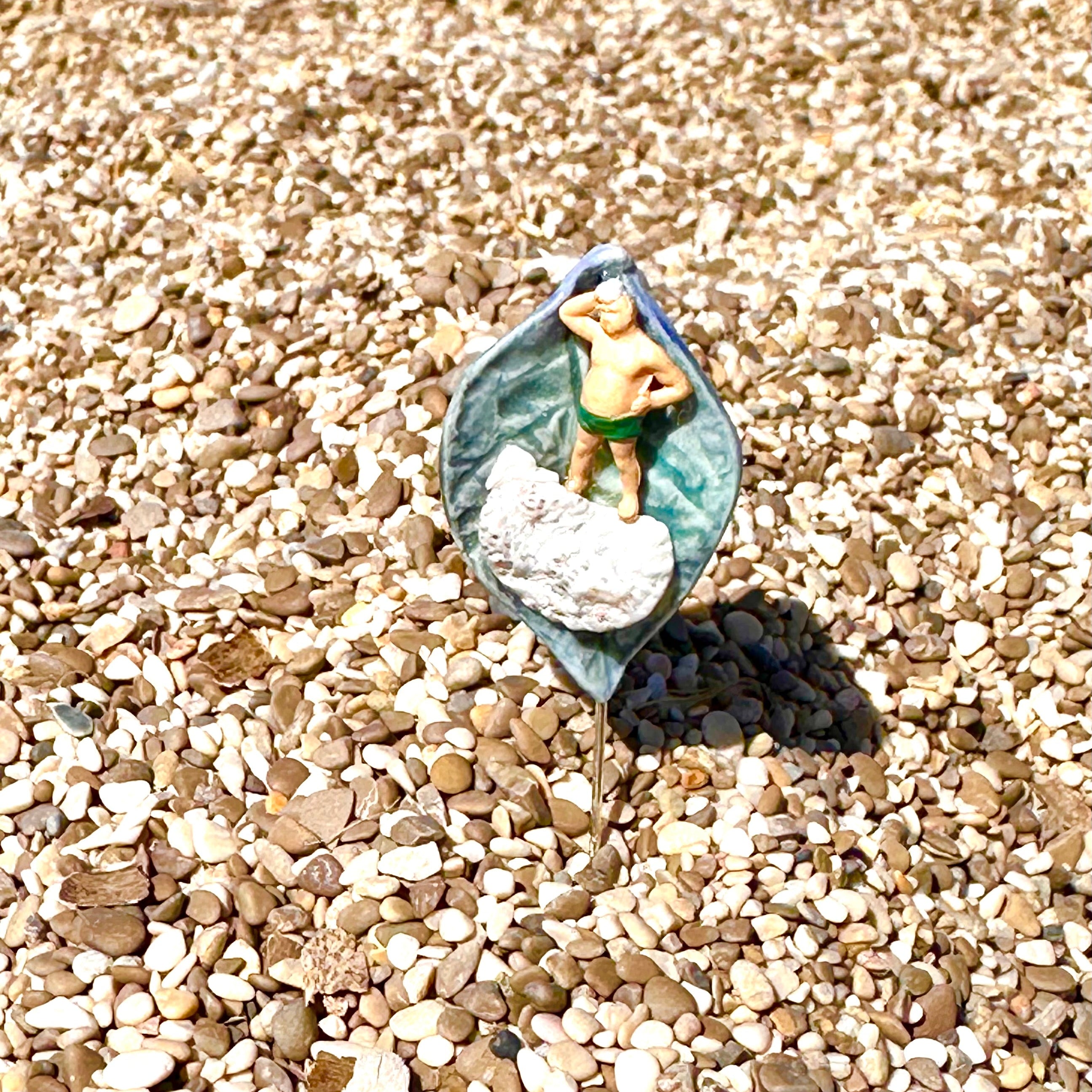 Broche à épingler "Recherche coin d'ombre désespérément"