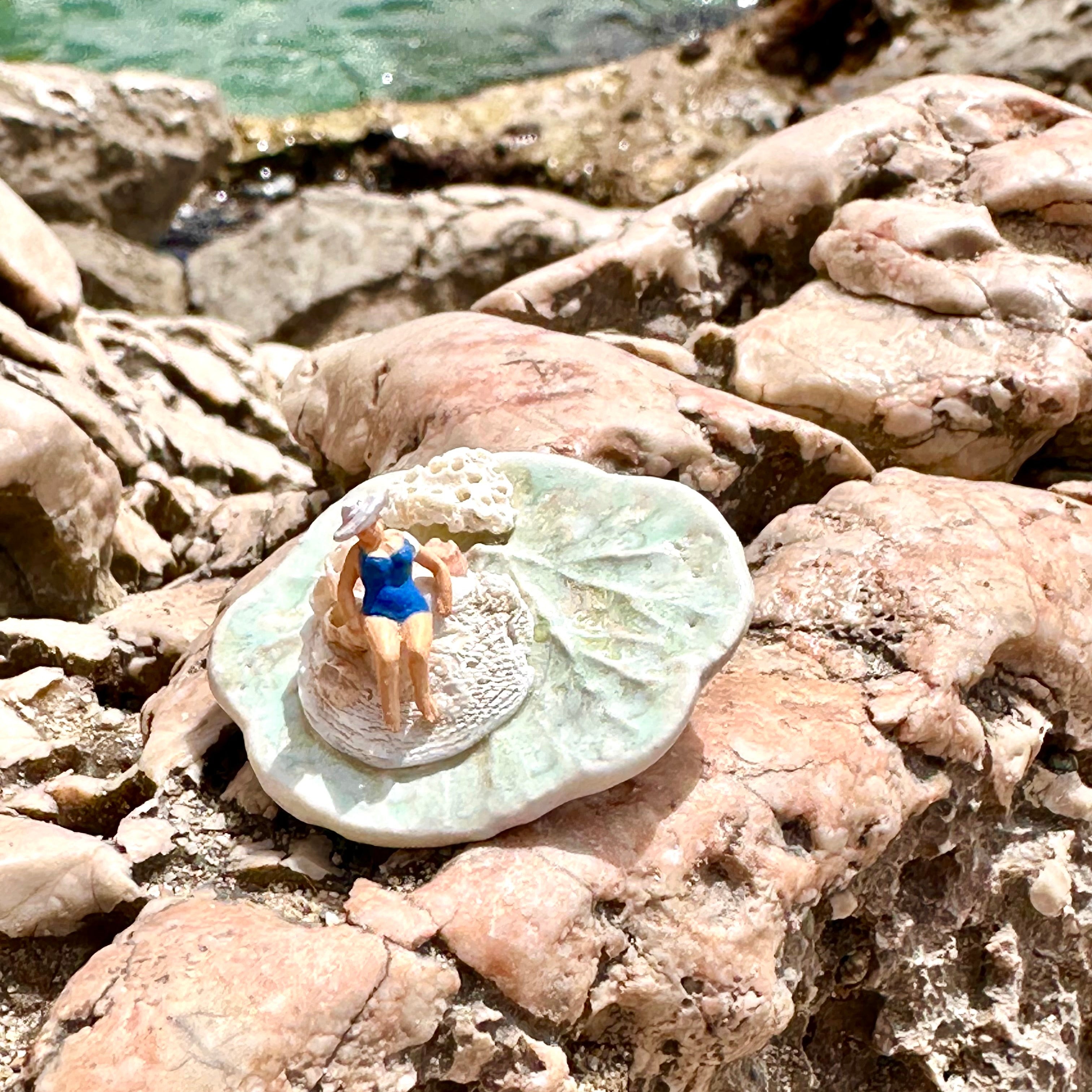Broche "Mamie fait trempette"