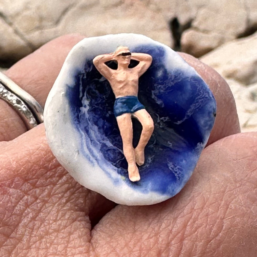 bague "Le bronzé du grand bleu"