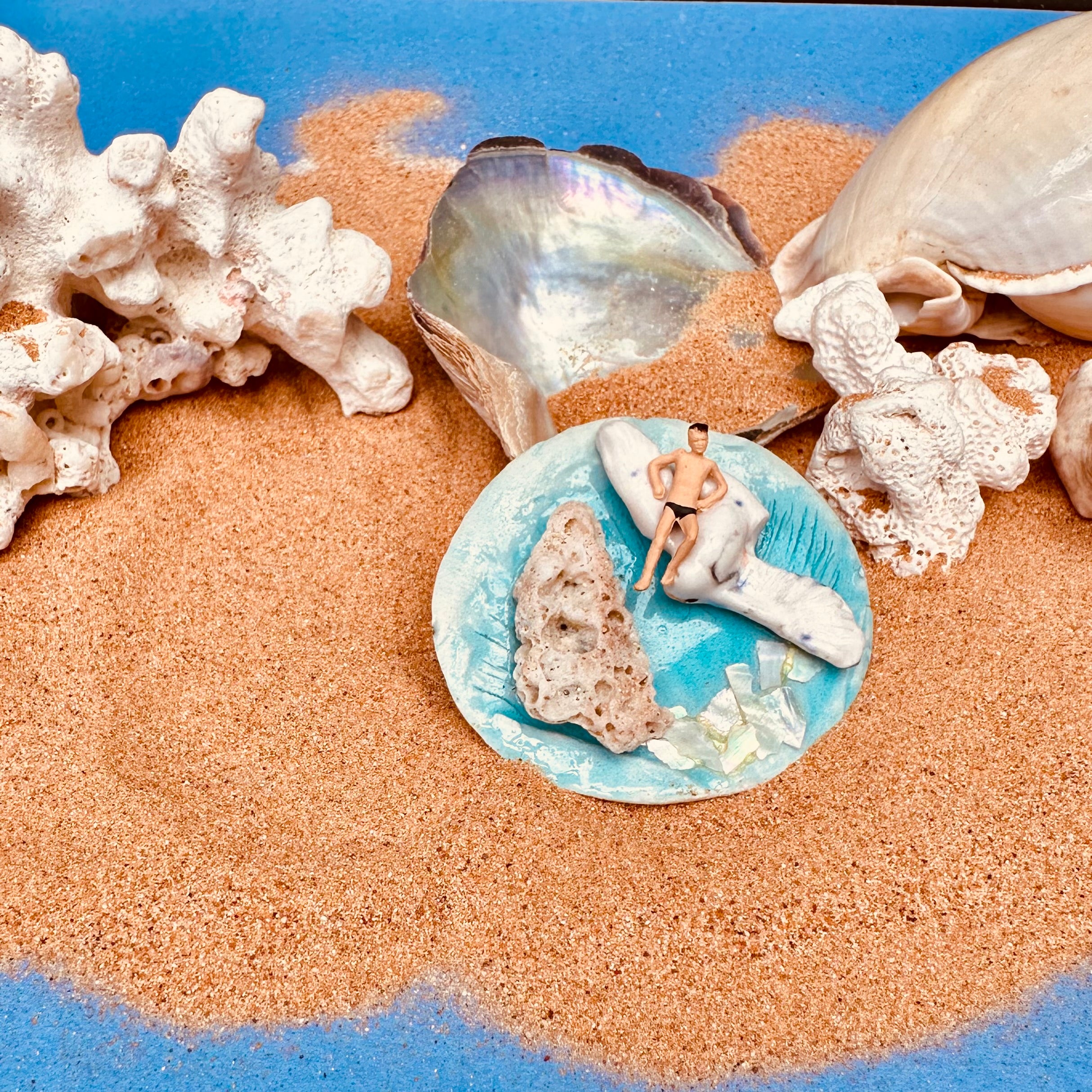 Broche "Bronzage ornithologique"