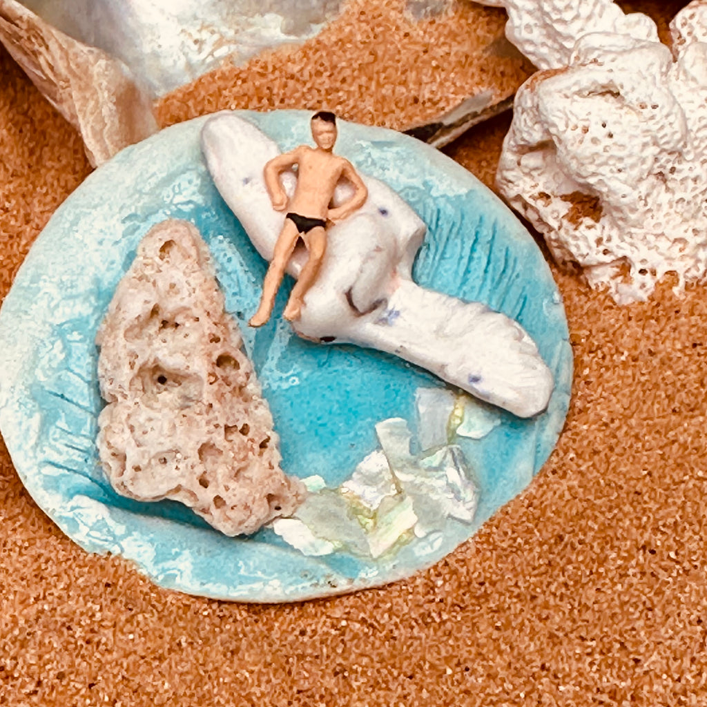 Broche "Bronzage ornithologique"