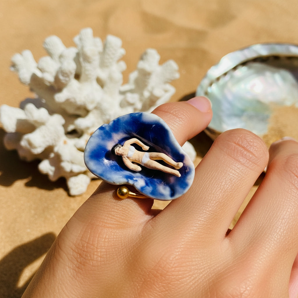 bague "La bronzée sentimentale"