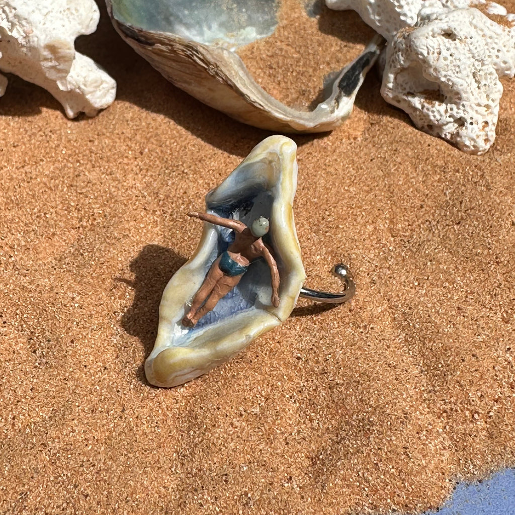 bague "Coincé entre deux marées"