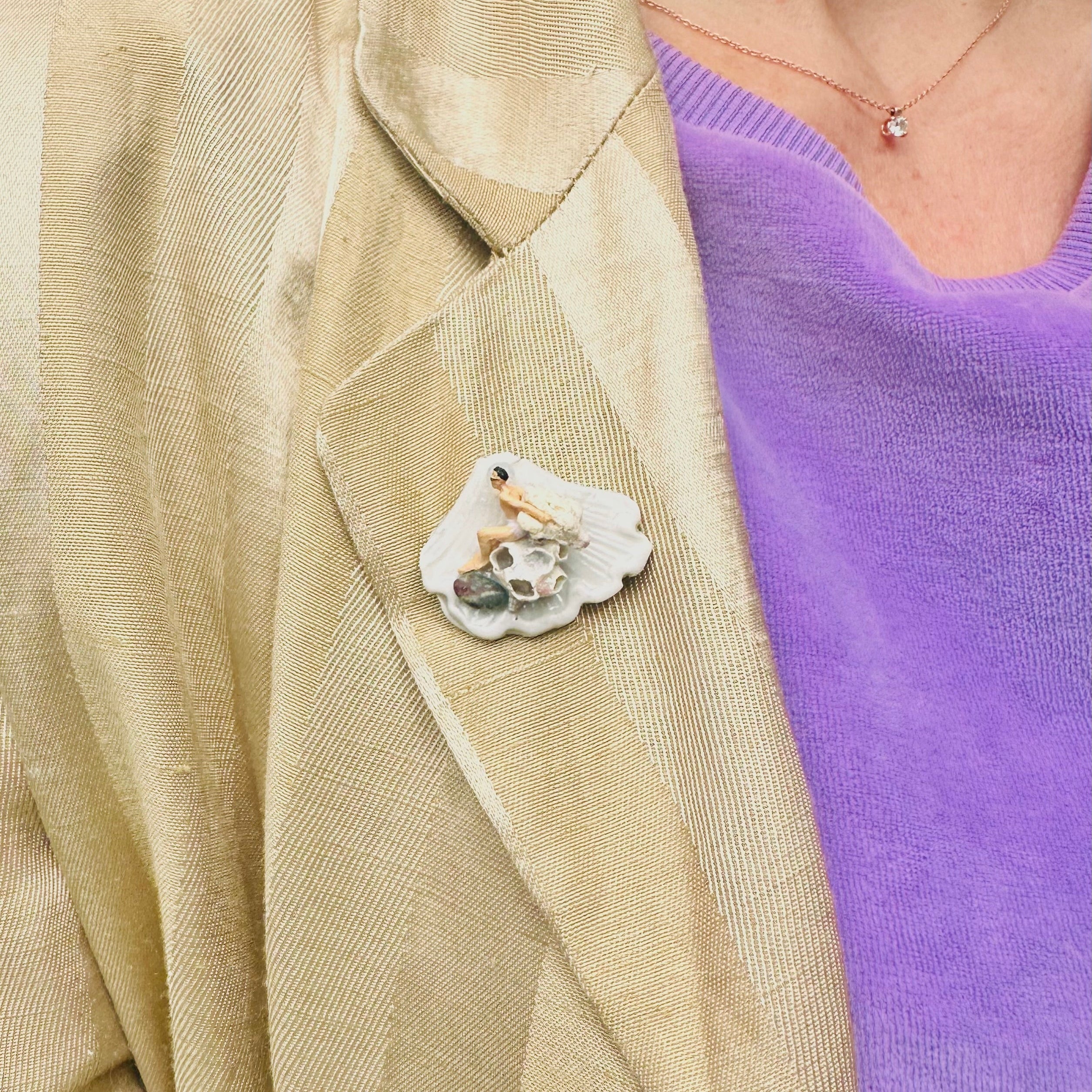 Broche "Philosophe des grandes marées"