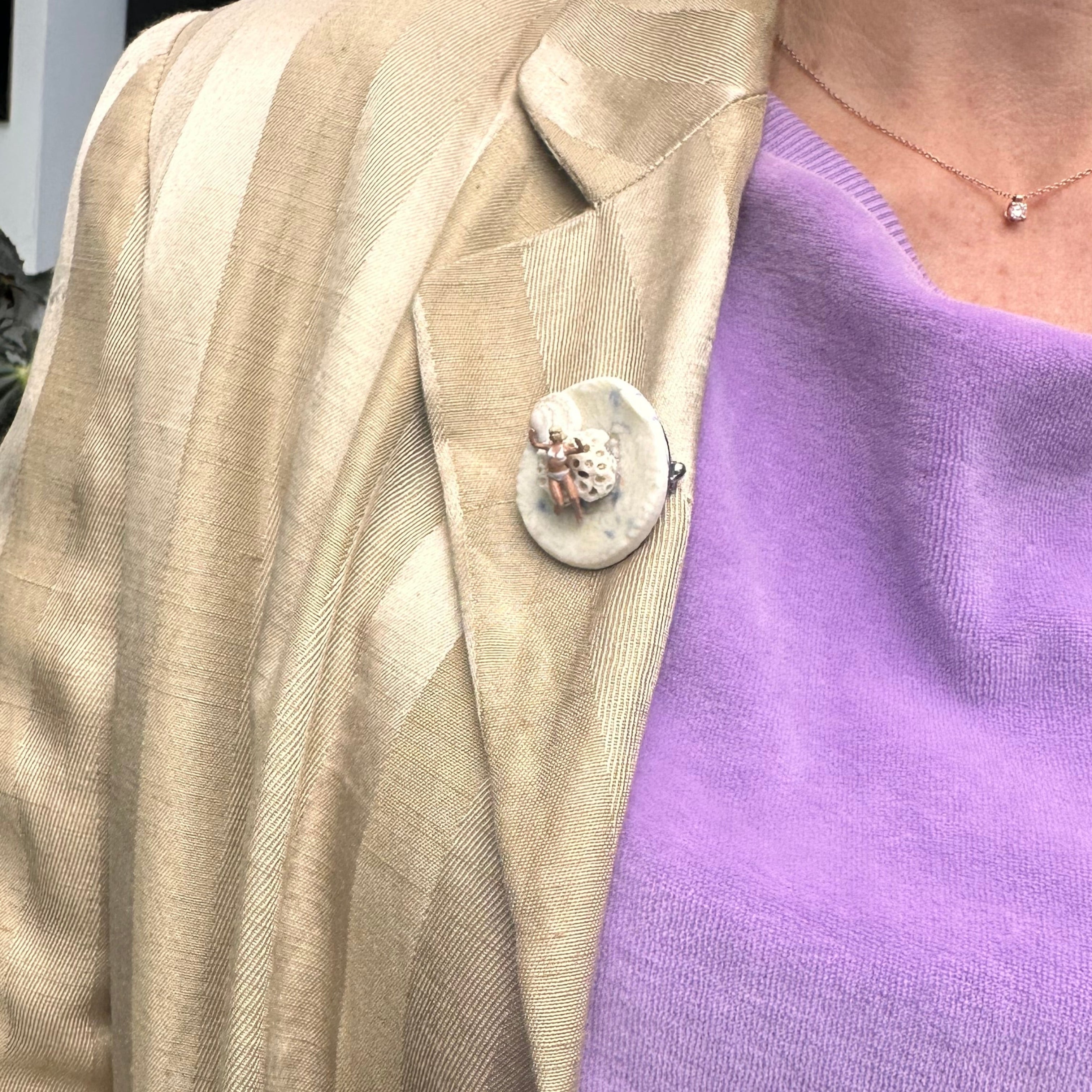 Broche "Philosophe des grandes marées"