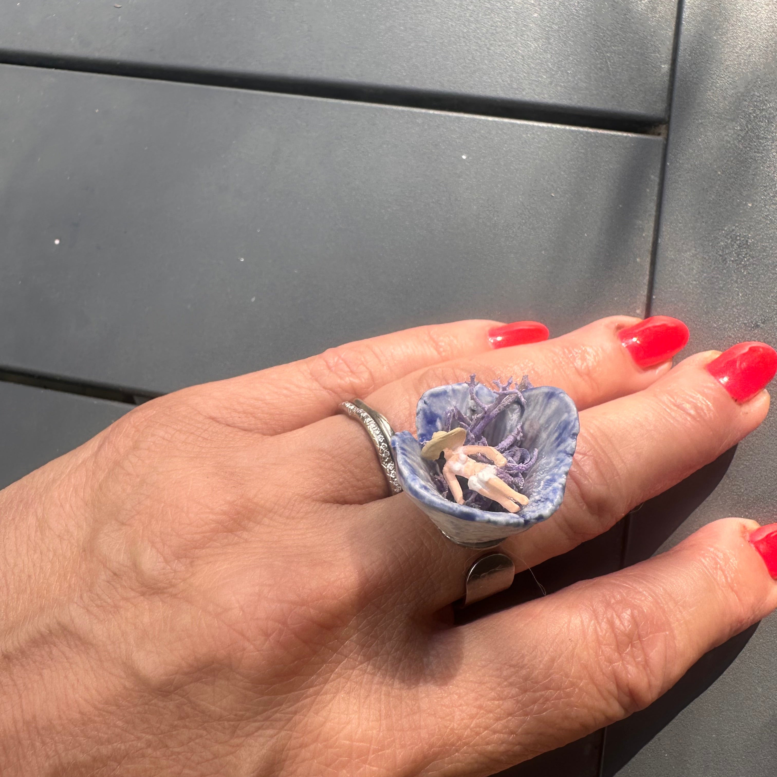 Bague "Occupation illégale d'anémone"